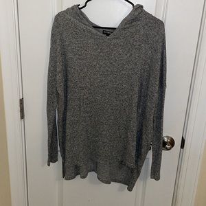 Expressed oversized light weight hooded long sleeve